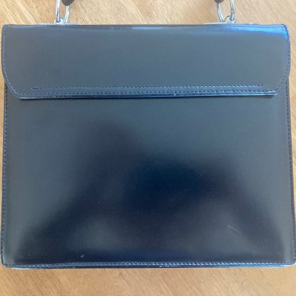 Vintage 1960's/70's  Dofan black leather purse- made in France - Picture 3 of 10